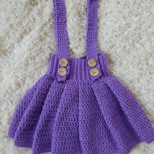 Crochet Pleated High Waist Baby Skirt