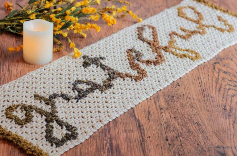 Thanksgiving Table Runner Crochet Patterns