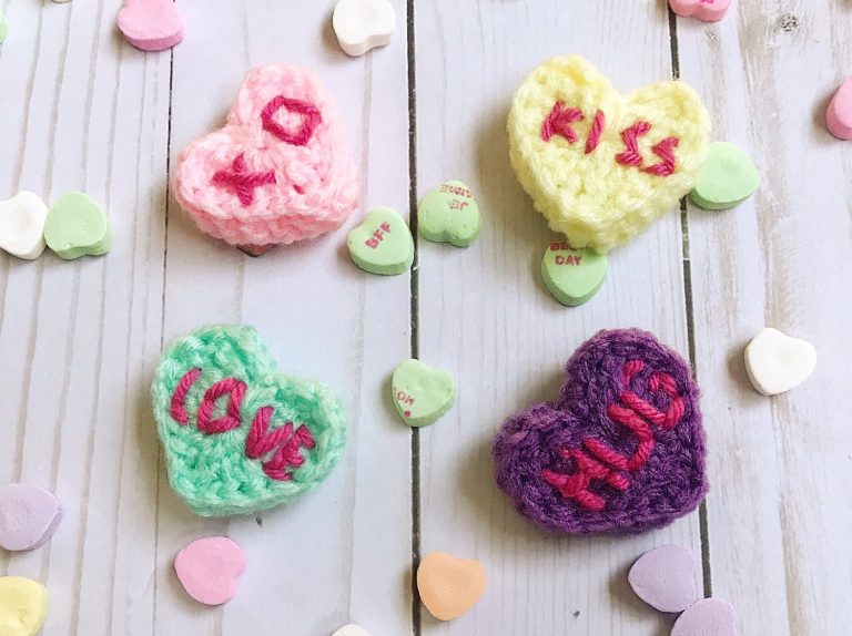 Crochet Conversation Heart Patterns