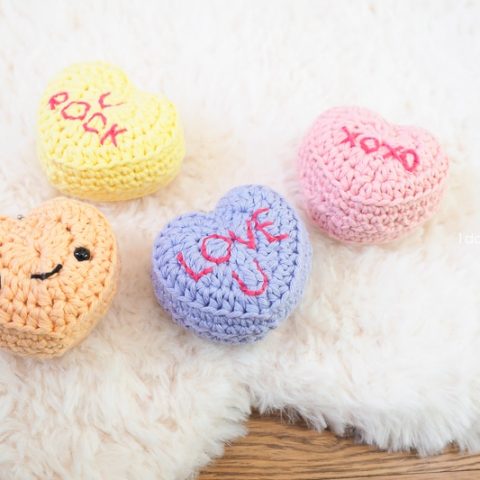 Image for Candy Conversation Hearts Keychains for Valentine's Day