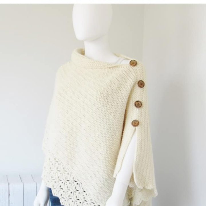 Image for Free Crochet Poncho Pattern with Video, Uptown Poncho