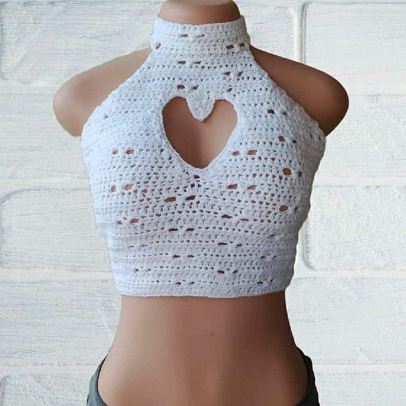 Heart Shaped Crop Top pattern by Sulaimon Toyyibah