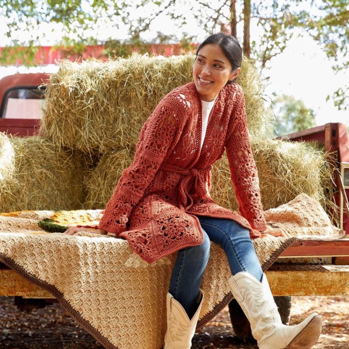 Image for Granny Square Oversized Cardigan