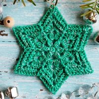 Image for Flower Star Snowflake Ornament