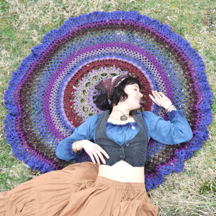 Image for Lotus Mandala Throw Pattern