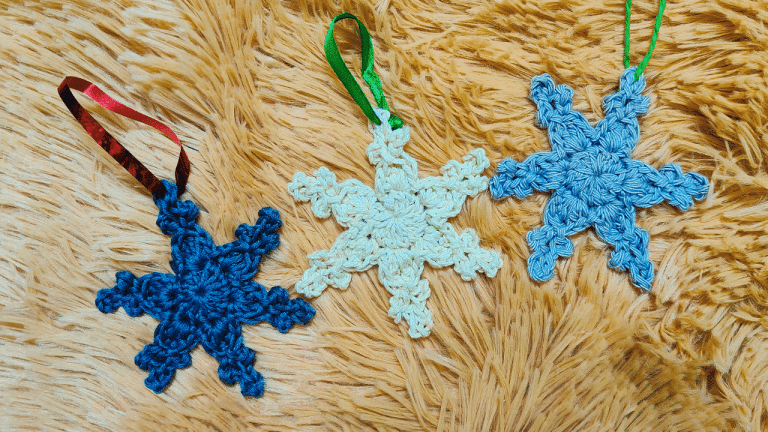 Quick Crochet Snowflake Ornament