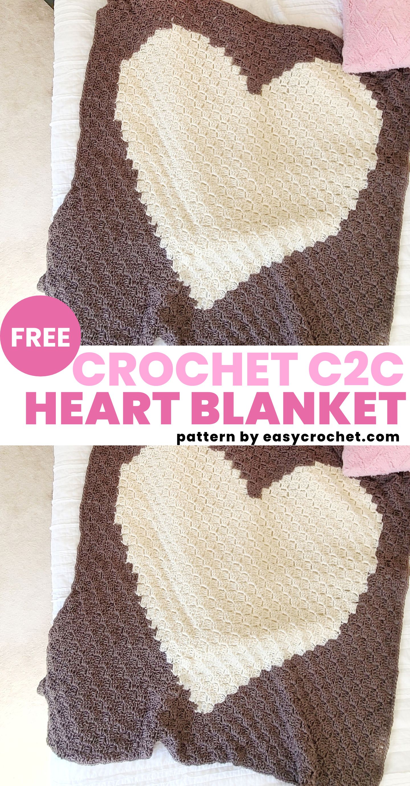 c2c heart blanket 