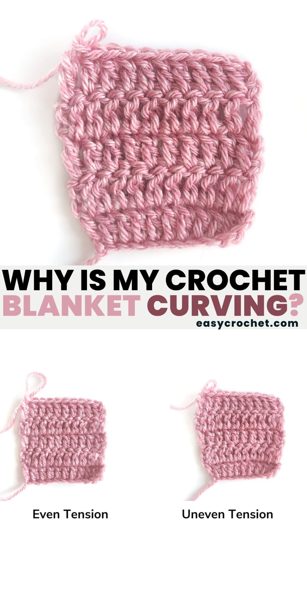 Why is My Crochet Blanket Curving And How to Fix It! Easy Crochet