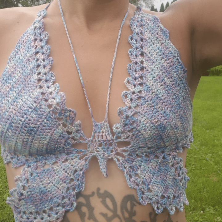 Image for Butterfly Crochet Halter Top Pattern
