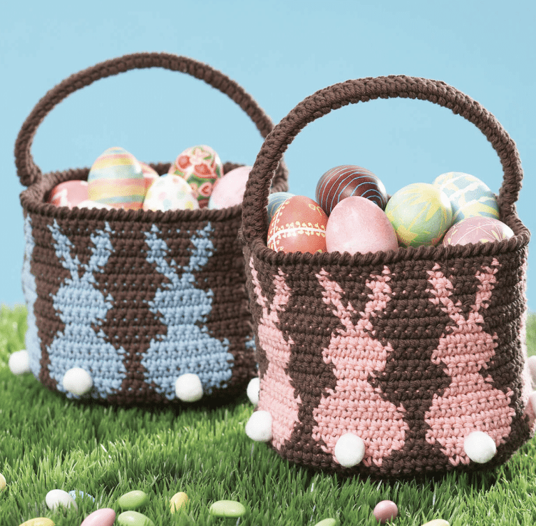 10 Free Crochet Easter Basket Patterns