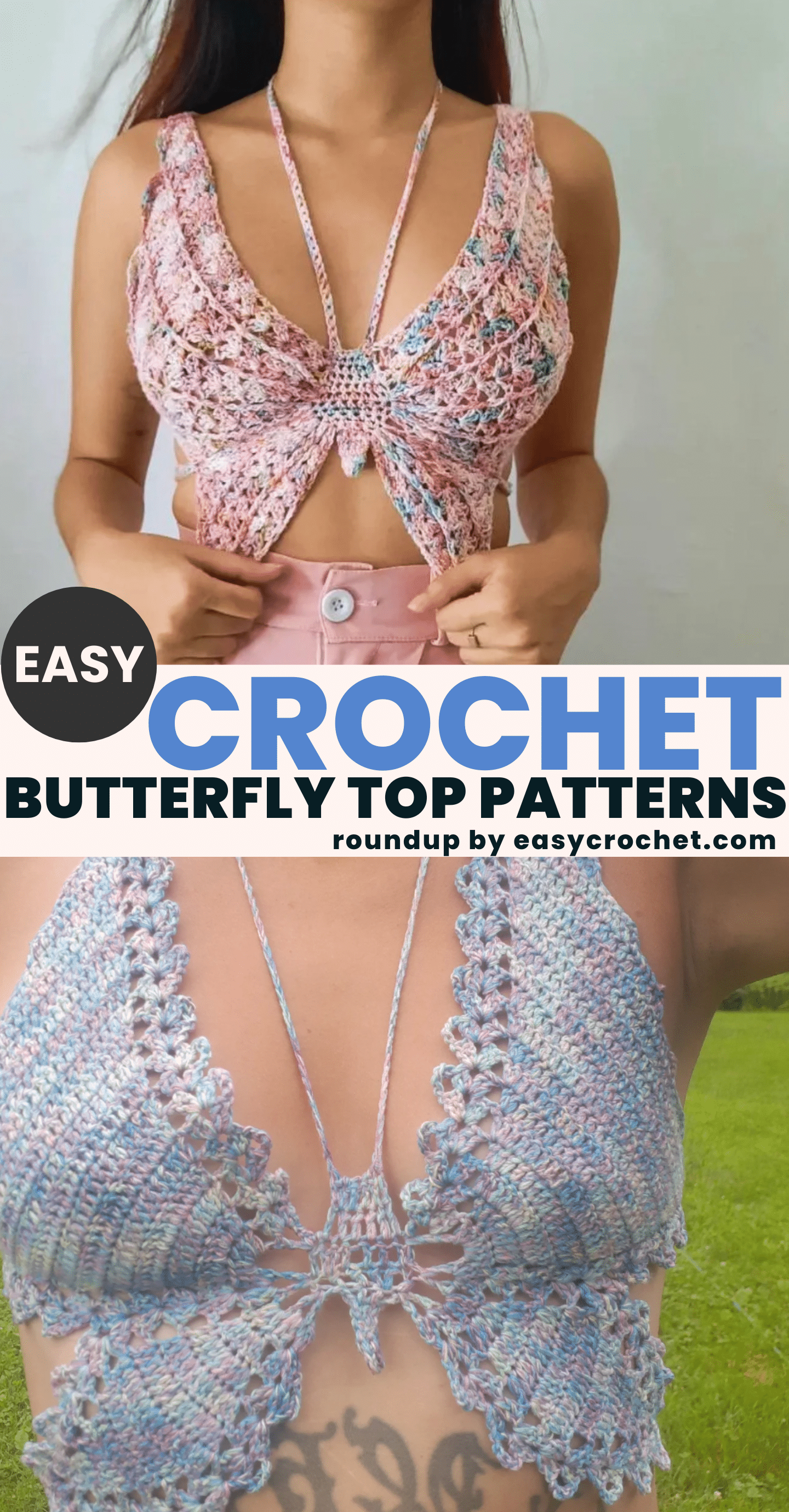 How to crochet bralette top for beginner. - Free Crochet Patterns for  beginner.