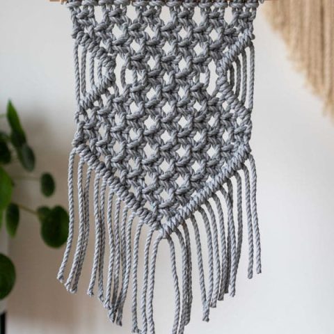 Image for Grey Macramé Wall Hanging Pattern