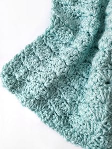 Easy Crochet Shell Stitch Baby Blanket