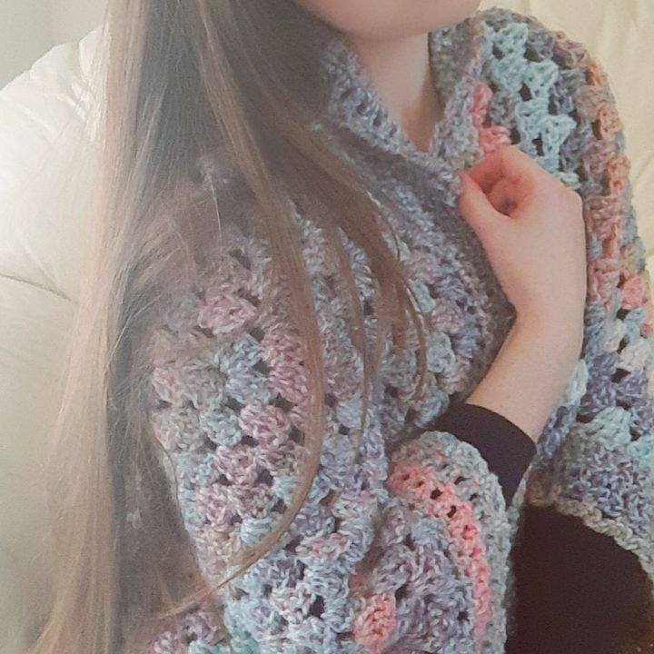 Image for Crochet The Paige Cocoon Shrug by Selina Veronique