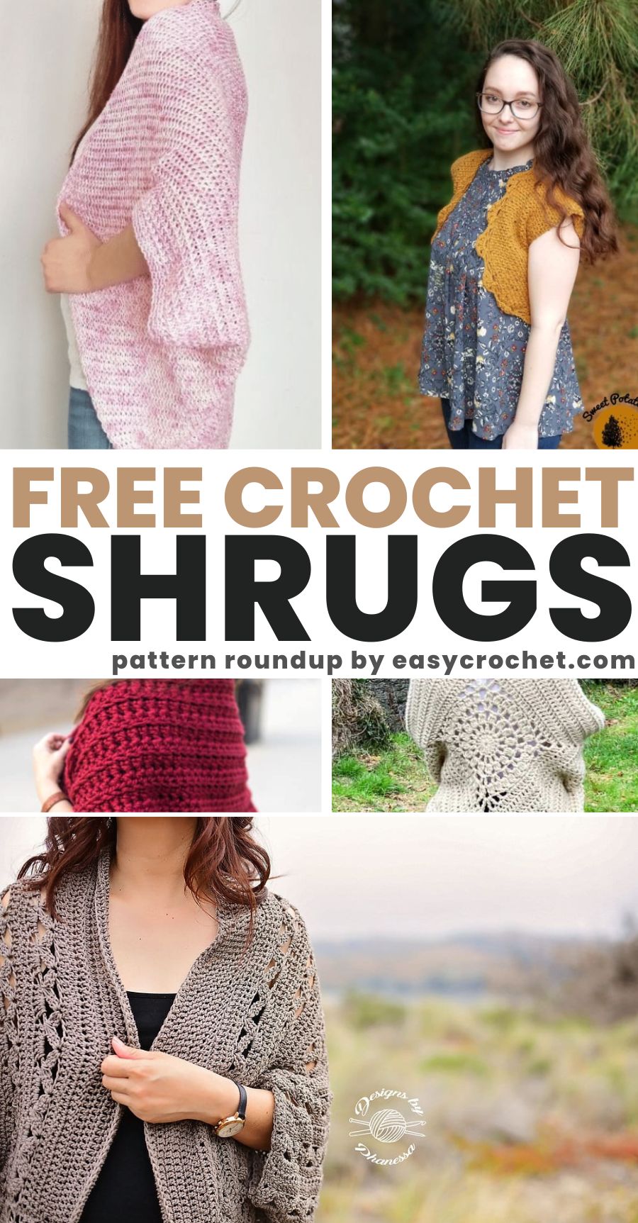 Simple crochet shrug on sale pattern