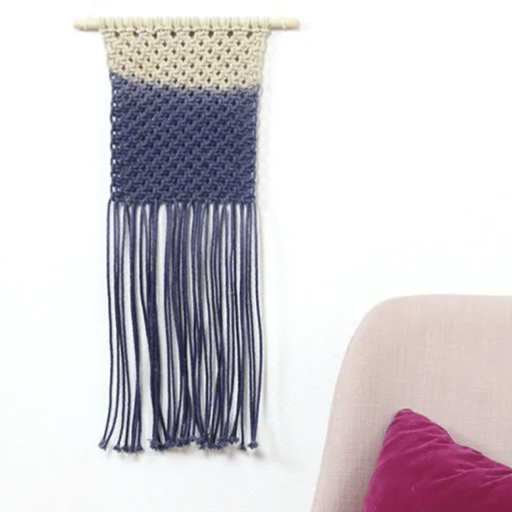Image for Simple Dip Dyed DIY Macrame Wall Hanging