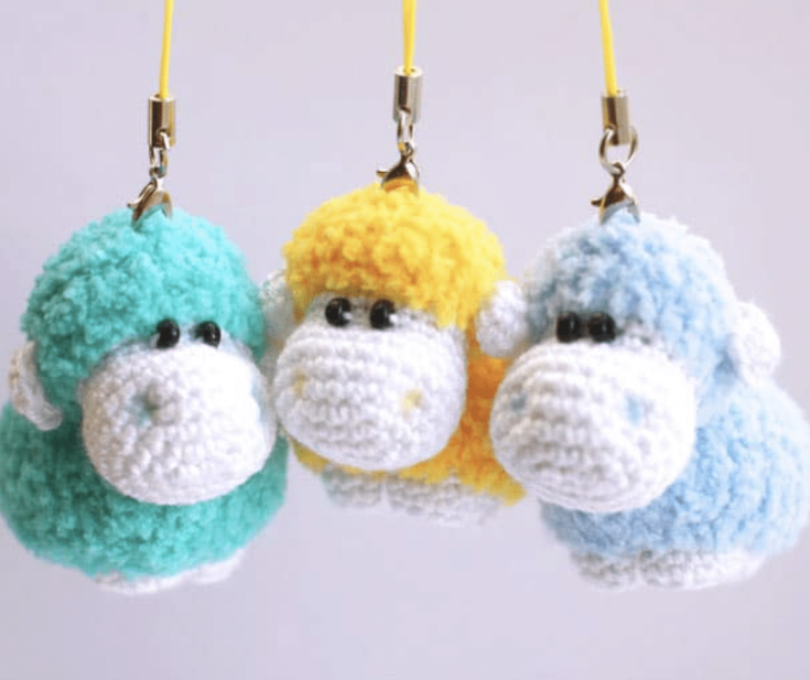 21 Crochet Keychain Patterns Free: Cute and Quick - OkieGirlBling'n'Things
