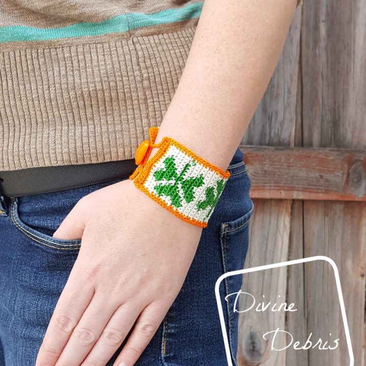Image for Crochet Shamrock Bracelet