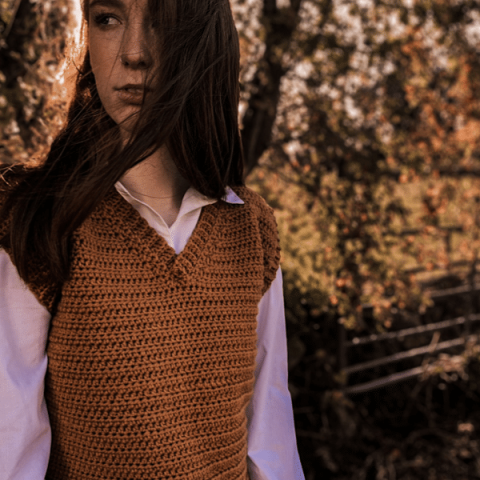 Image for Crochet GrandPa Sweater Vest - Crochet with Carrie