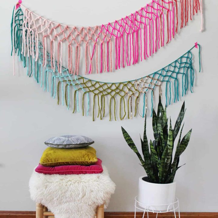 Image for Colorful Macrame Yarn Garland 
