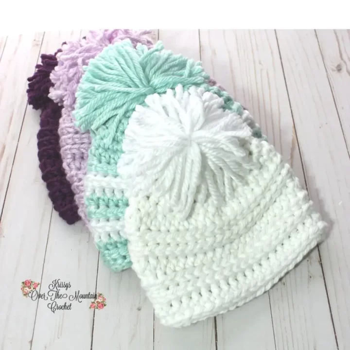 Image for Easy Crochet Hat Made With Chunky Yarn