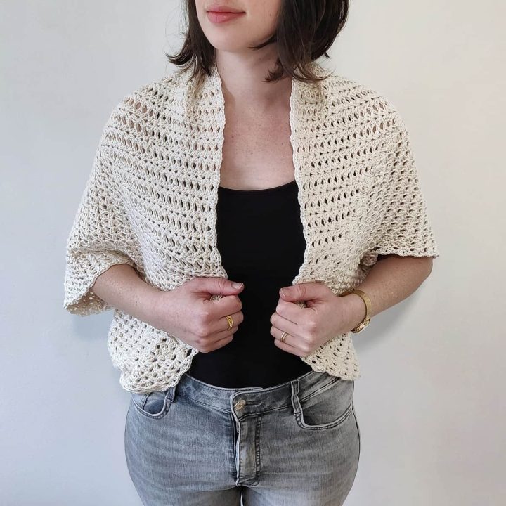 Image for Iris Cocoon Shrug – Easy Crochet Shrug Pattern (Free)