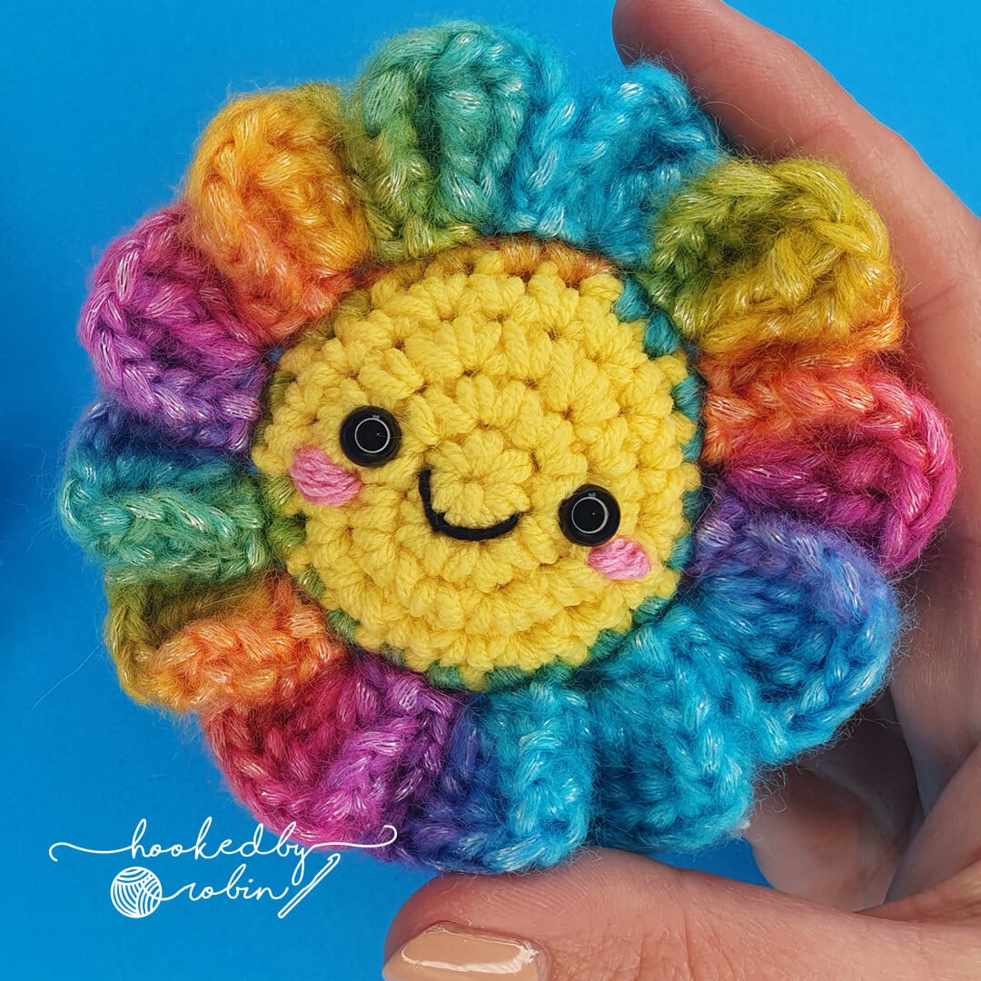 Crochet sun amigurumi pattern, crochet keychain pattern