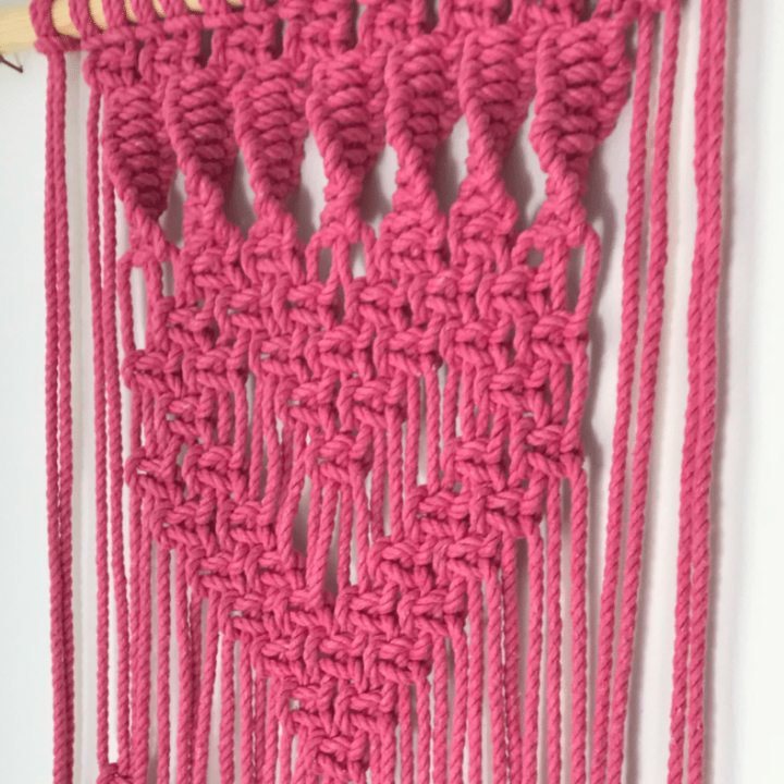 Image for macrame heart wall hanging
