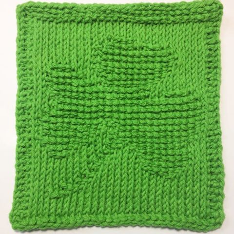 Image for Shamrock Tunisian Crochet Dishcloth