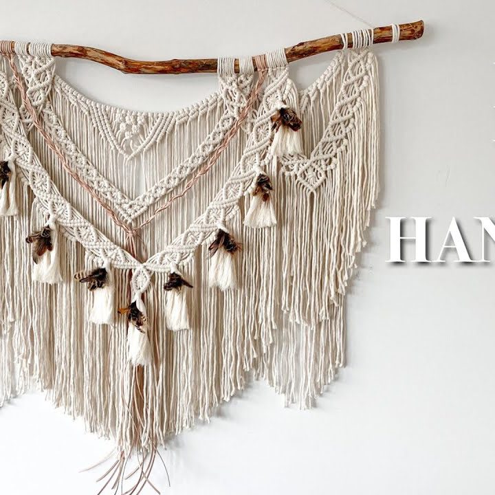 Image for Large BOHO MACRAME WALL HANGING 
