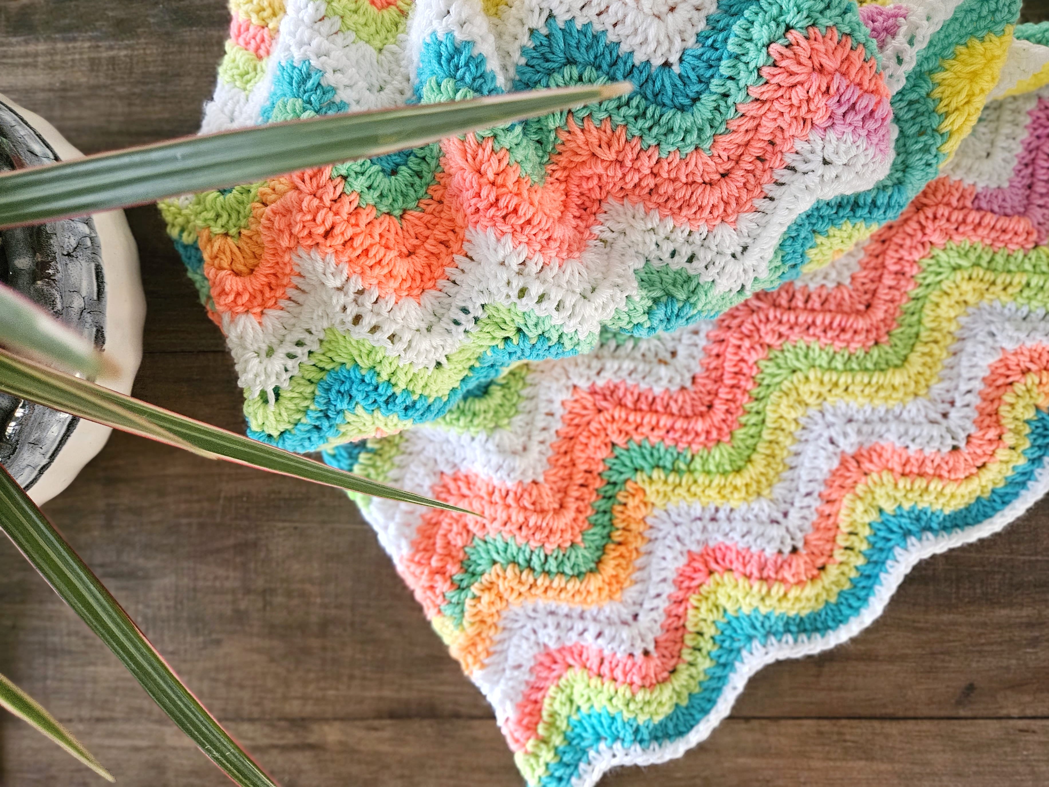 Rainbow Crochet Blanket Pattern - Easy Crochet Patterns