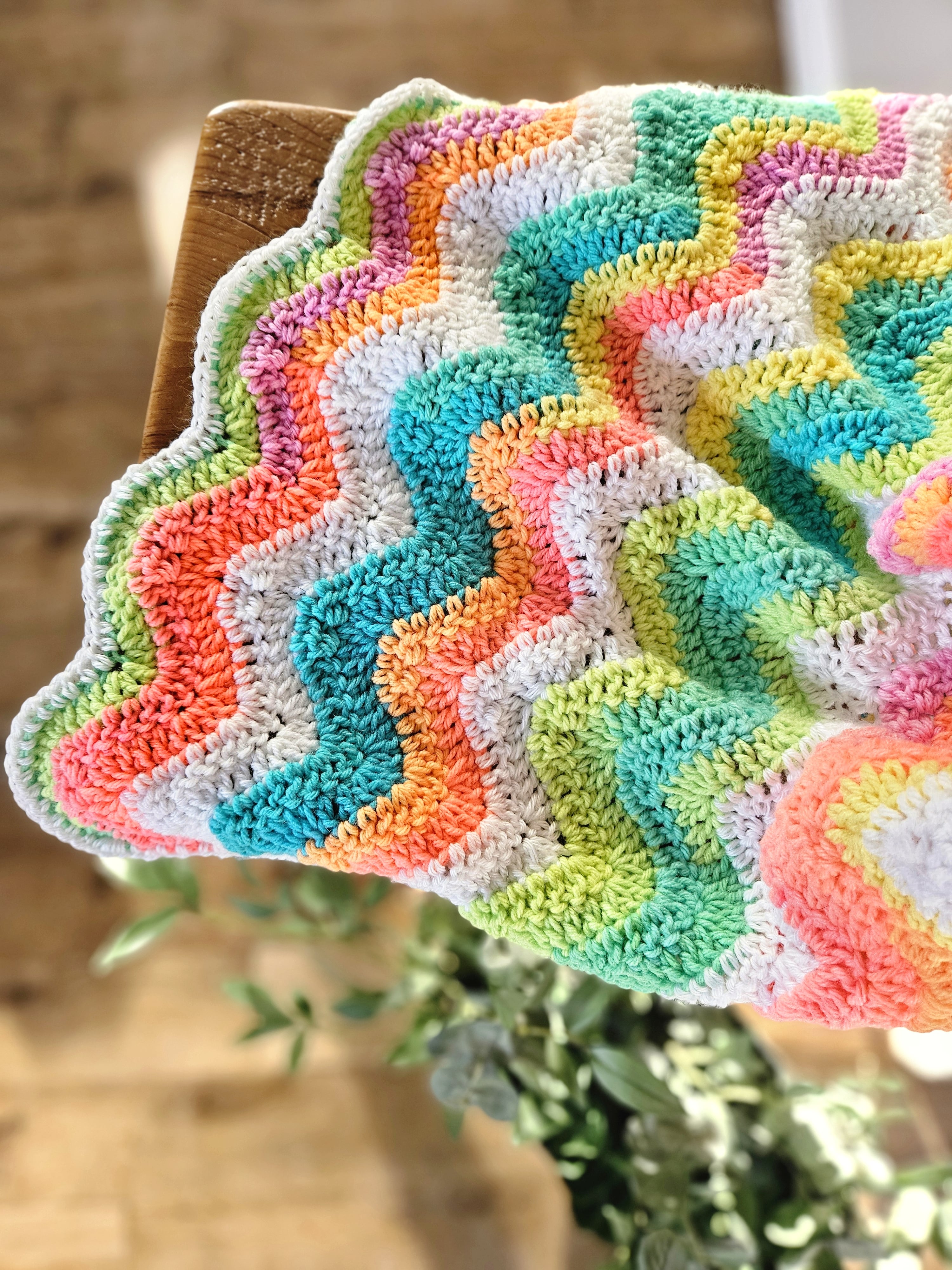 Rainbow Crochet Blanket Pattern - Easy Crochet Patterns