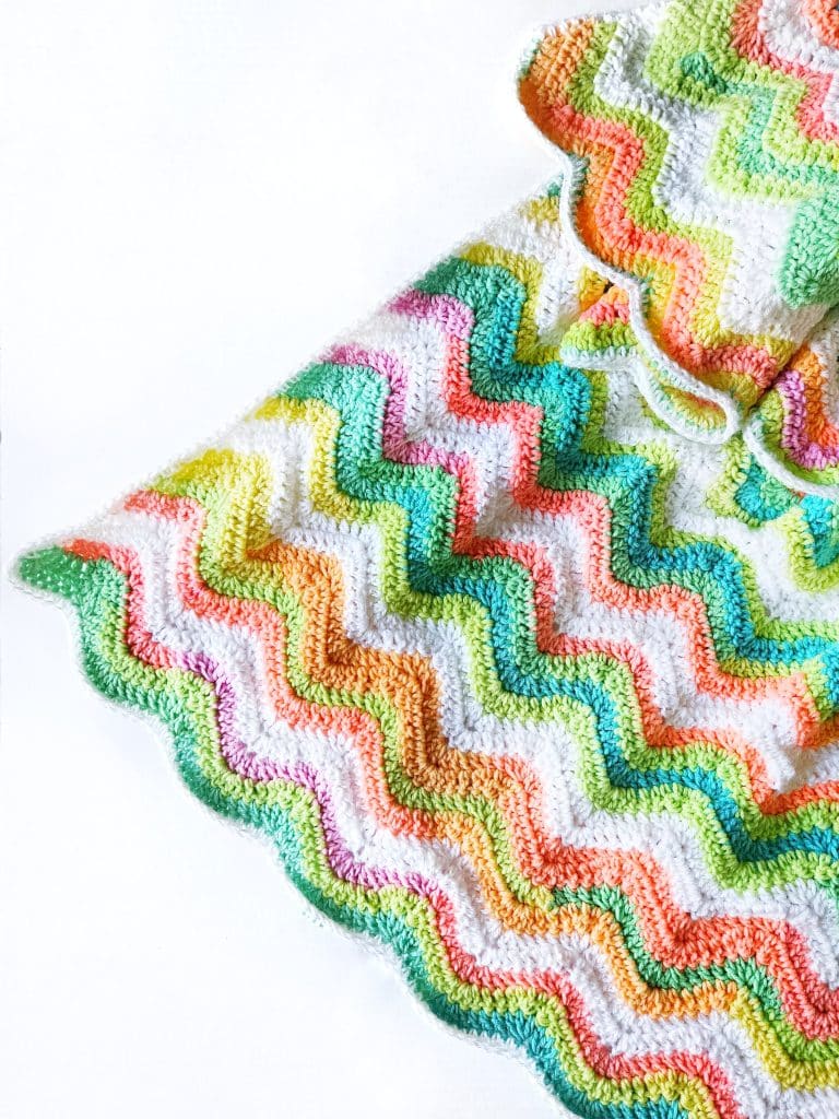 Rainbow Crochet Blanket Pattern