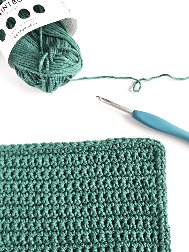 Easy Crochet Dishcloth Pattern for Beginners (all single crochets