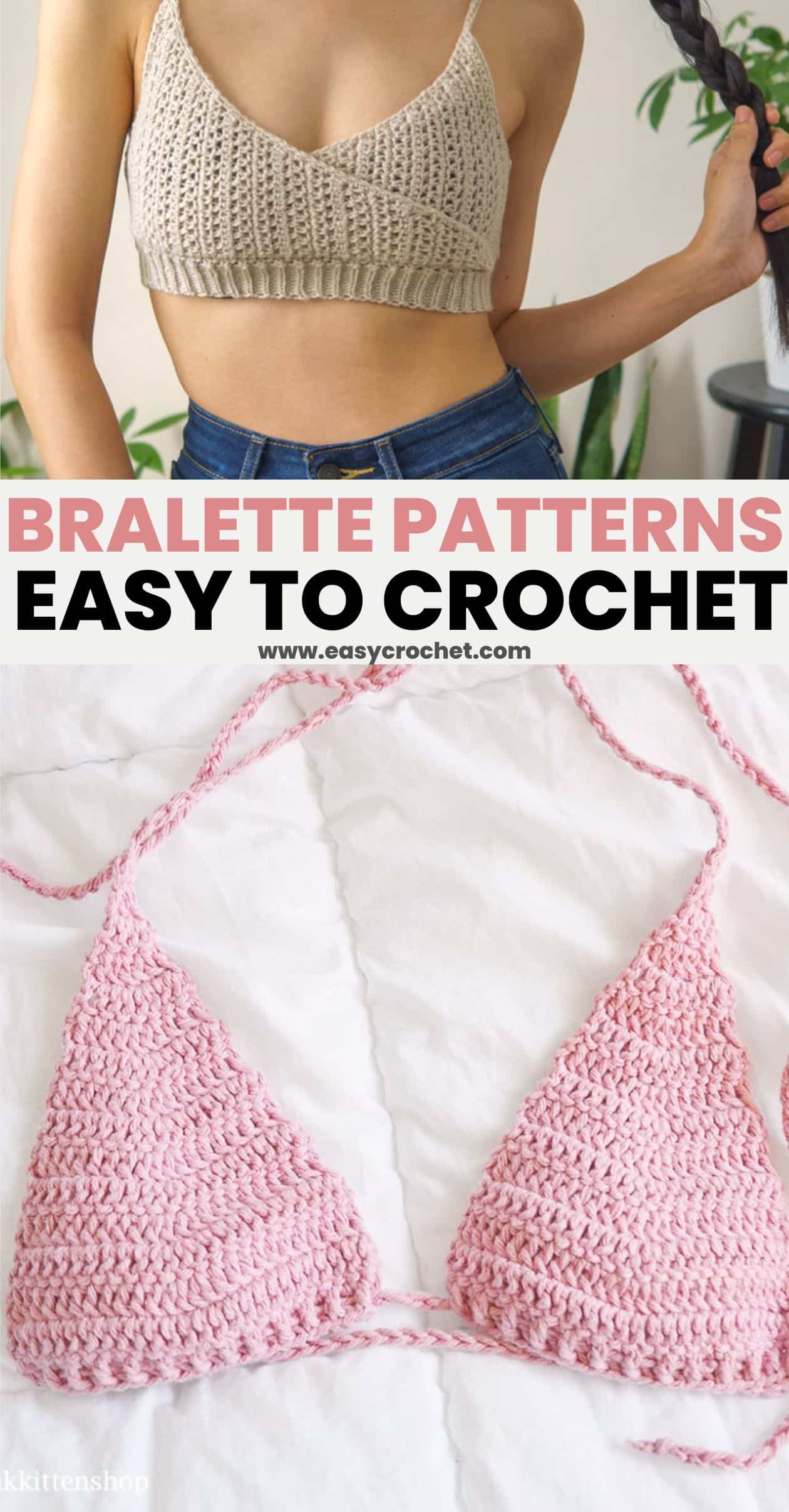 experimenteel Onheil Ontembare 10 Crochet Bikini Top Patterns (Bralette Patterns) - Easy Crochet