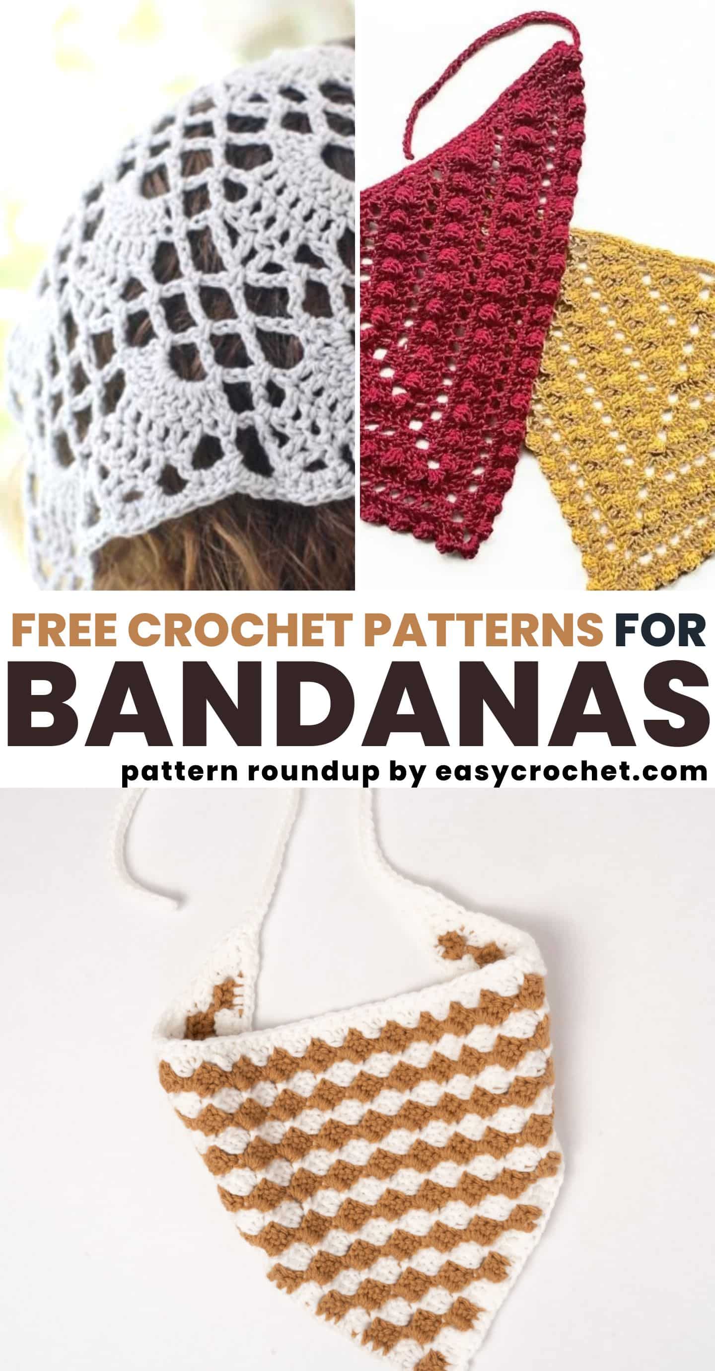 15 Free Crochet Bandana Patterns for all Skill Levels - Easy
