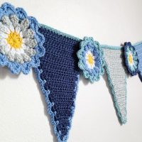 Image for Crochet Bunting Pennant Free Tutorial 