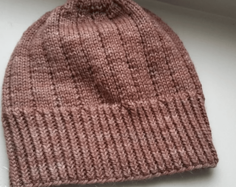 Knit Flat Hat Pattern: Beginner Garter Stitch Beanie in 10 Sizes -  Underground Crafter
