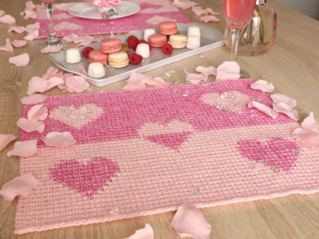 Sweetheart Placemat Pattern Easy Crochet Patterns