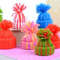 Image for Mini Yarn Hats Ornaments – DIY Christmas Ornaments