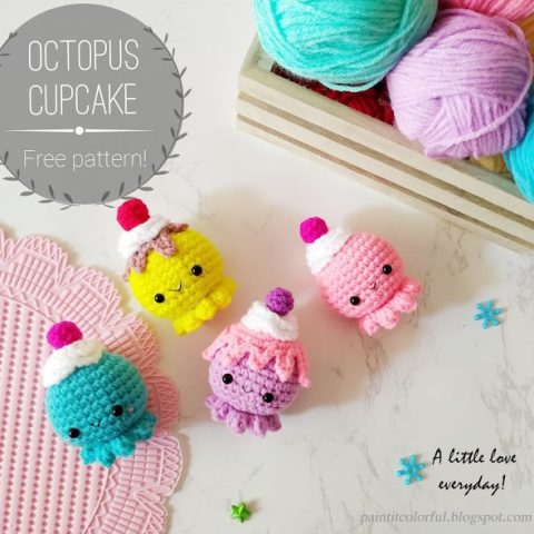 Image for Octopus Cupcake amigurumi pattern