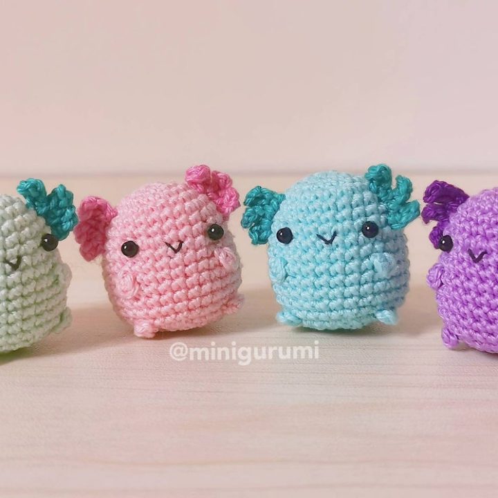 Image for Baby Axolotl Crochet Pattern PDF Amigurumi Tutorial