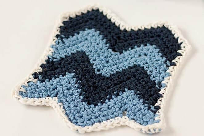 Chevron Cable Dishcloth Pattern – Knitting