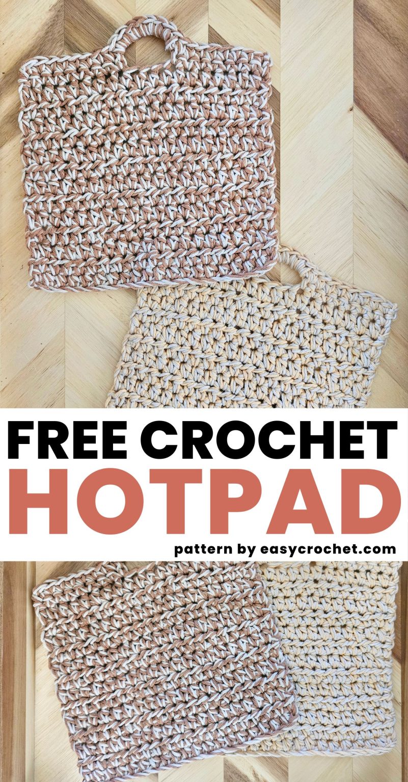 Easy Crochet Hot Pads with Handles Easy Crochet