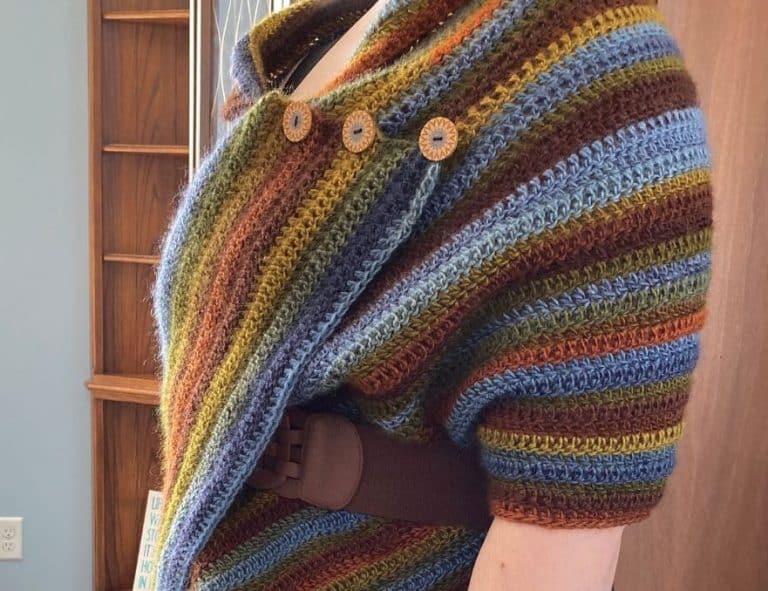 Beginner Crochet Poncho Wrap Pattern