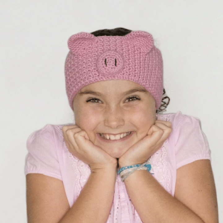 Image for Pretty Pig Headband Crochet Pattern