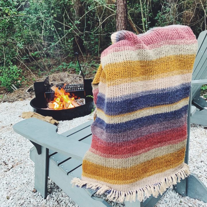 Image for The 'Let's Go Camping' Crochet Tunisian Blanket