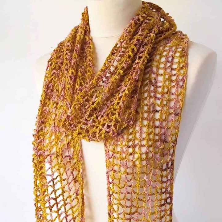 Image for Simple Lace Crochet Scarf Pattern