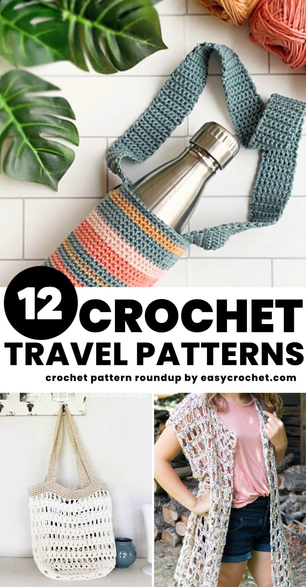 5 Travel Project Bags for Knitting and Crocheting on the Go