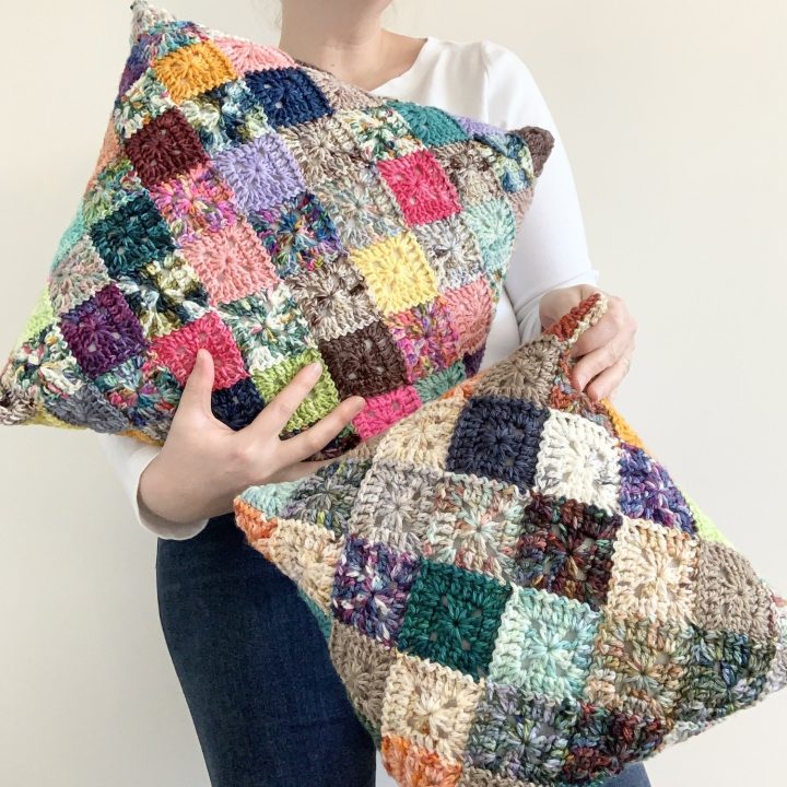 Image for Solid Scrappy Granny Pillow 